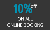 Save 10% on all online bookings