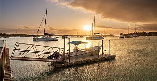 Romantic Sunset Speedboat Trip & Dinner at La Table du Château