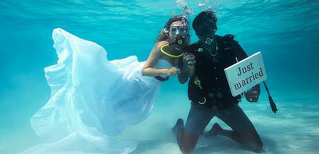 Underwater Scuba Wedding