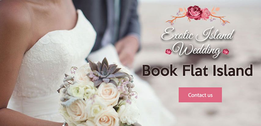Wedding at on Flat Island